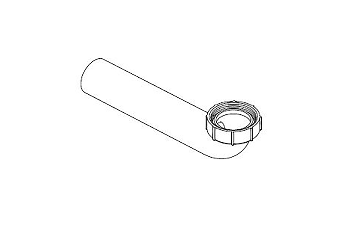 Tubo codo para mingitorio
