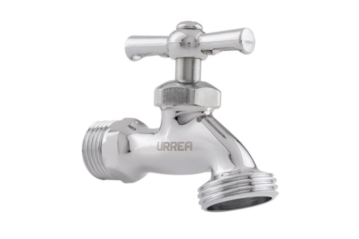 Vlvula de conexin para manguera 13 mm acabado cromo