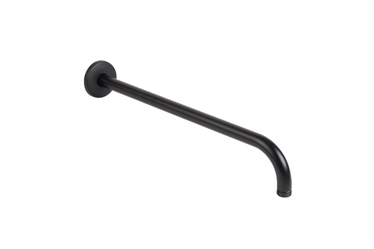 Brazo de regadera tubular recto a pared de 40 cm 2303.2 color negro 