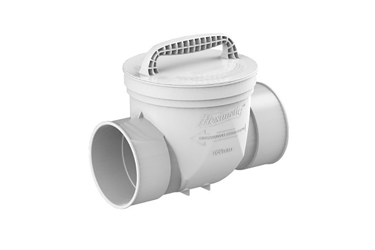 Cople anti-retorno ABS 160 mm 2645 para drenaje