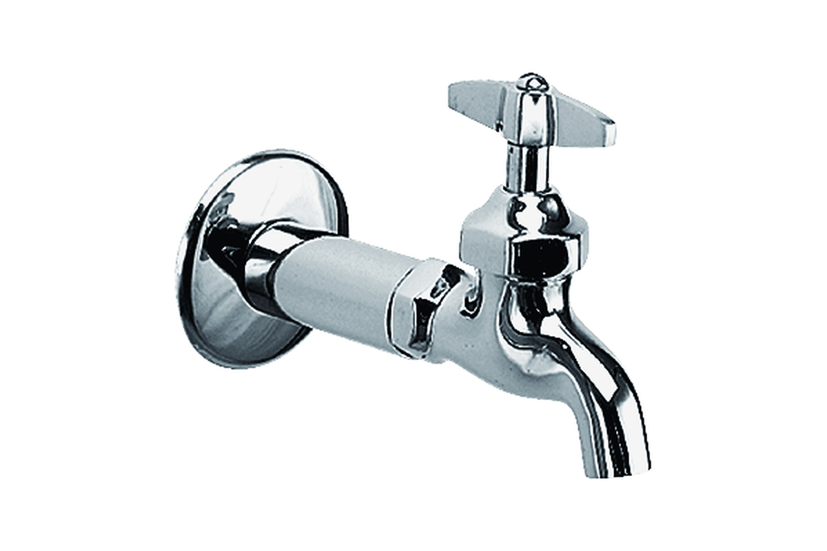 Llave de nariz de maneral plano con niple y chapetn 18L