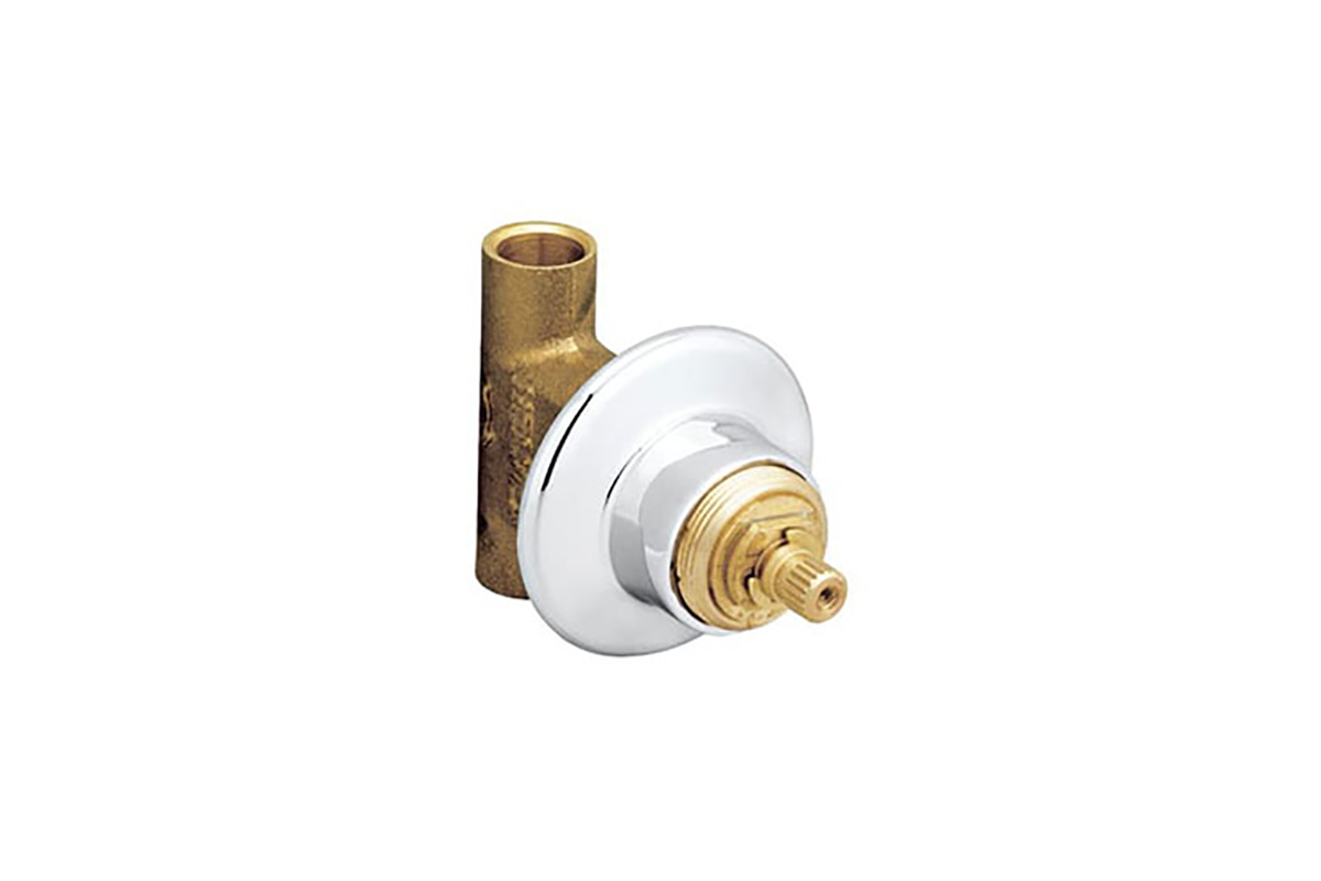 Vlvula de empotrar soldable E-61-11 acabado cromo 