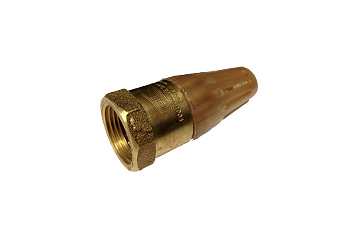 Vlvula de pie con canastilla de plstico 1 1/2