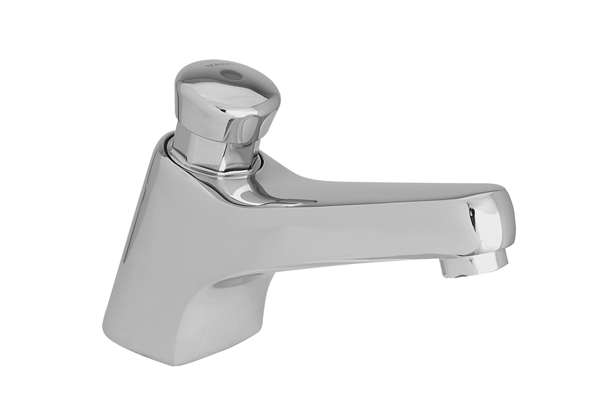 Llave individual temporizadora para lavabo 9243 acabado cromo