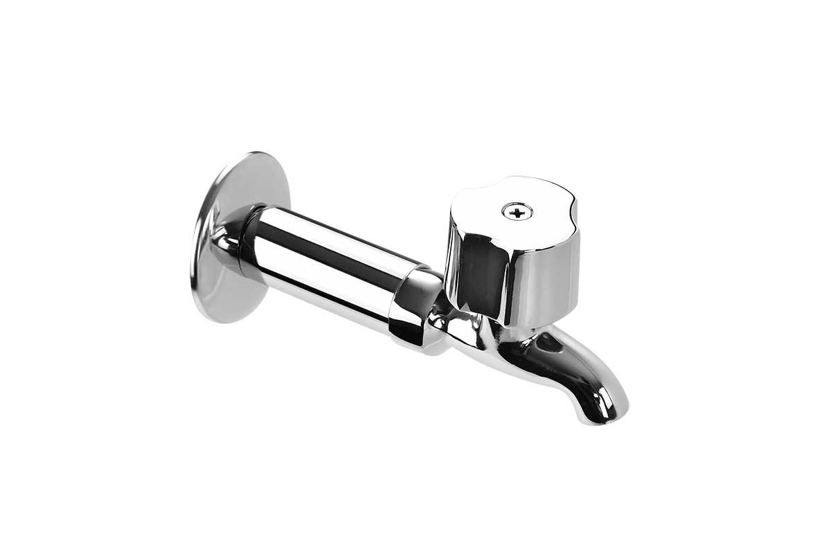 Vlvula nariz de 13 mm con extensin, acabado cromo