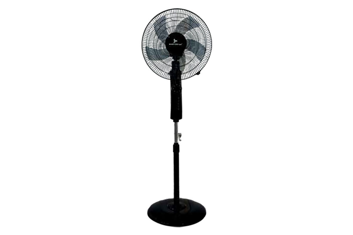 Ventilador de pedestal Ares 16", color negro 