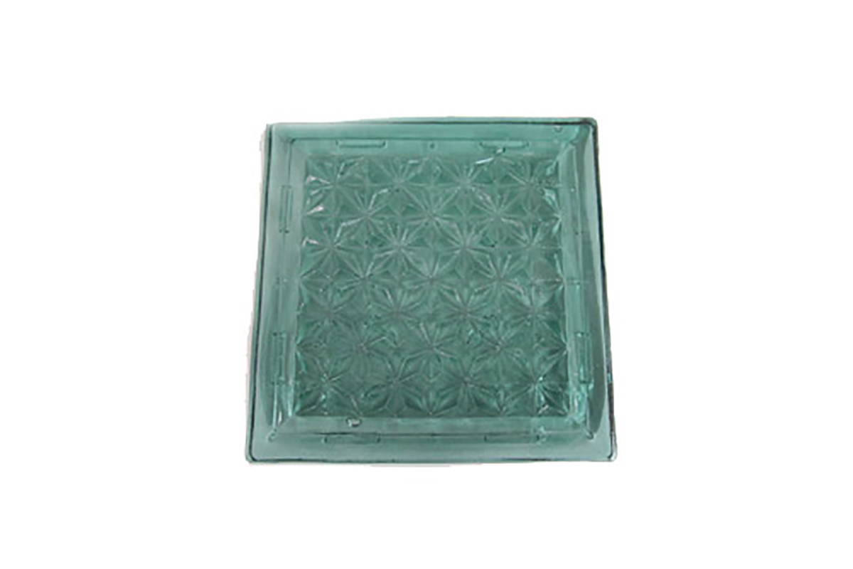 Vidrio block Maricela prismtico para techo 30 x 30 x 2.5 cm 