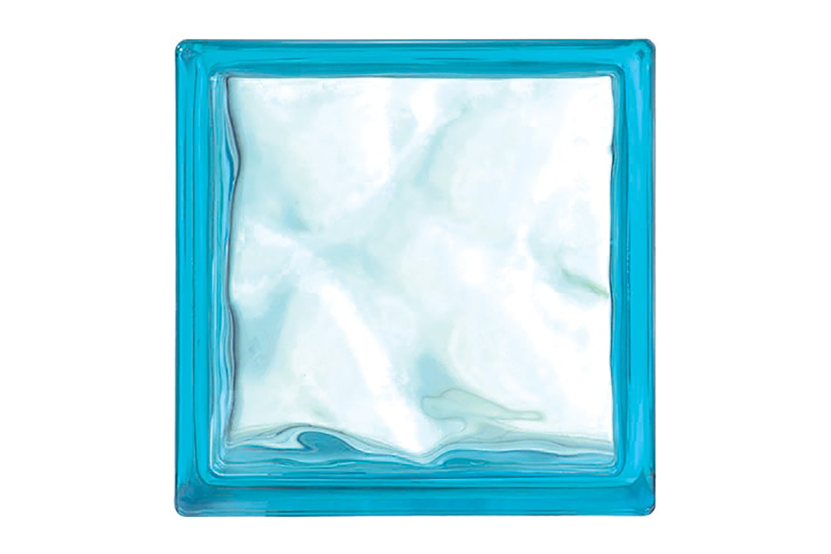 Vitroblock Azurro 19 x 19 x 8 cm