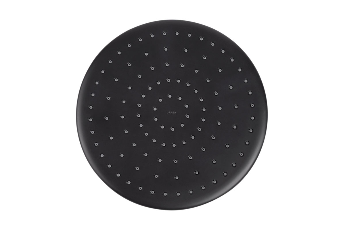 Regadera de plato redondo de 26 cm, no incluye brazo 2212.2, color negro