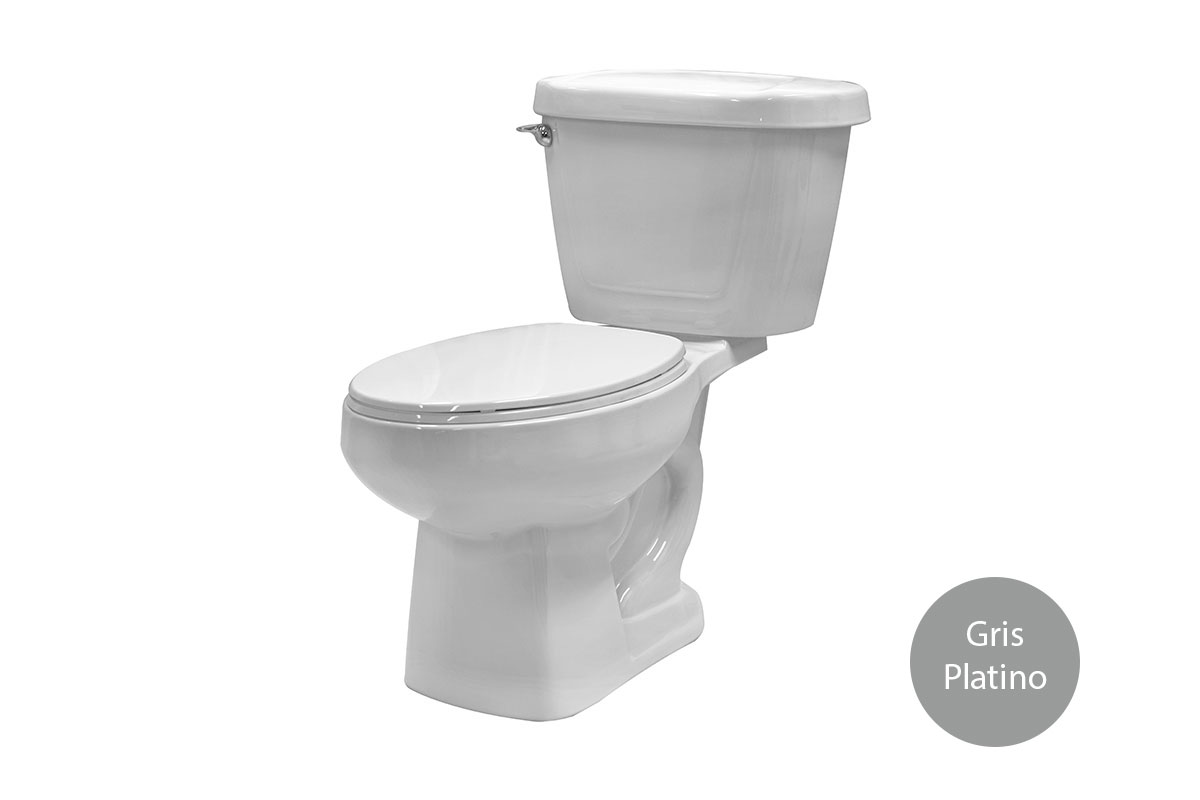 Inodoro alargado Jazmin color gris platino