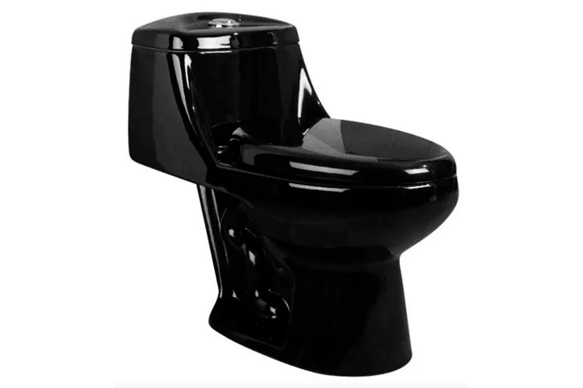 Inodoro one piece Livorno color negro